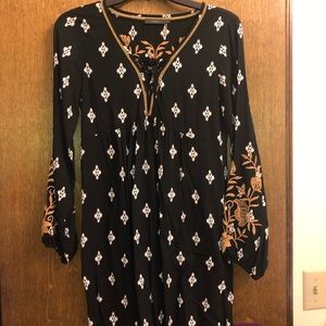 black and gold dress